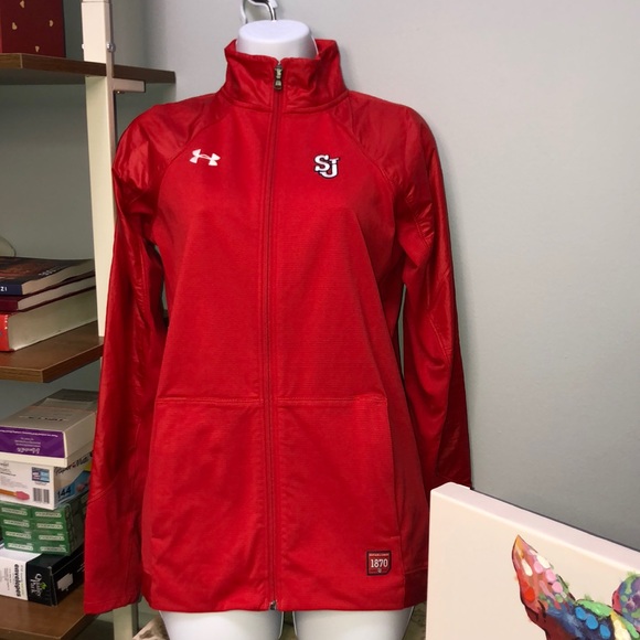 NWOT St. John’s Lacrosse Under Armour Cold Gear Jacket - Picture 1 of 11
